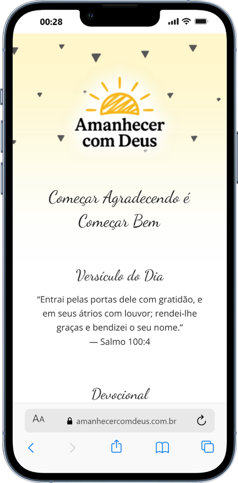 Prévia da Coleção Amanhecer com Deus