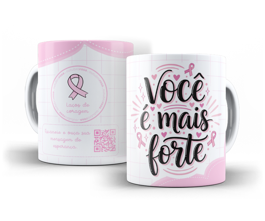 Estampa Outubro Rosa