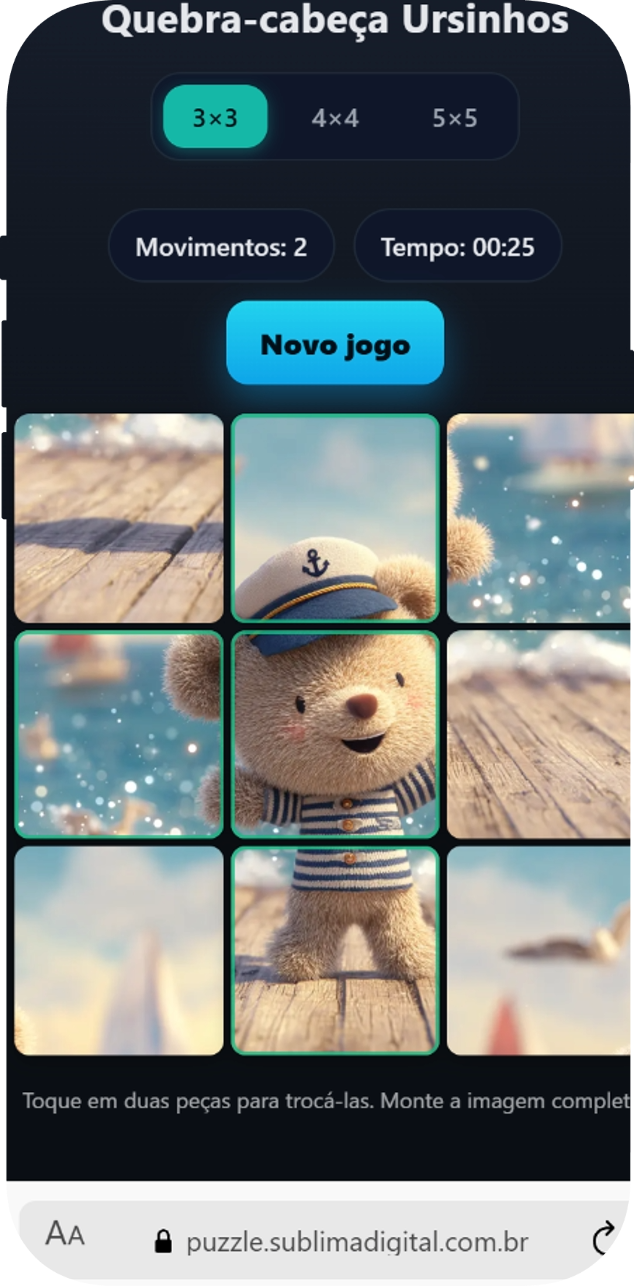 Prévia da Coleção Quebra-Cabeça