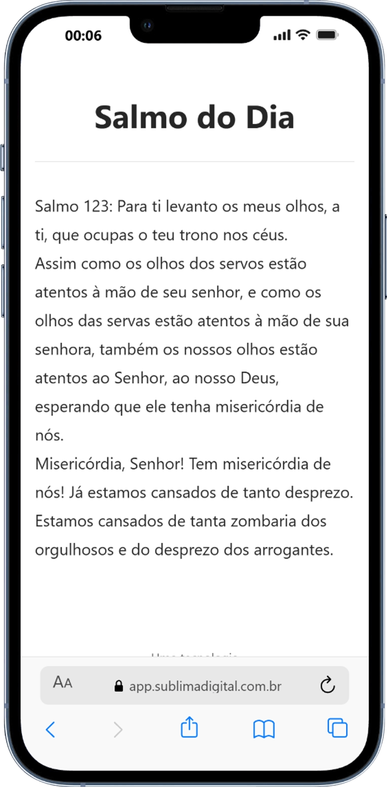 Prévia da Coleção Salmo do Dia