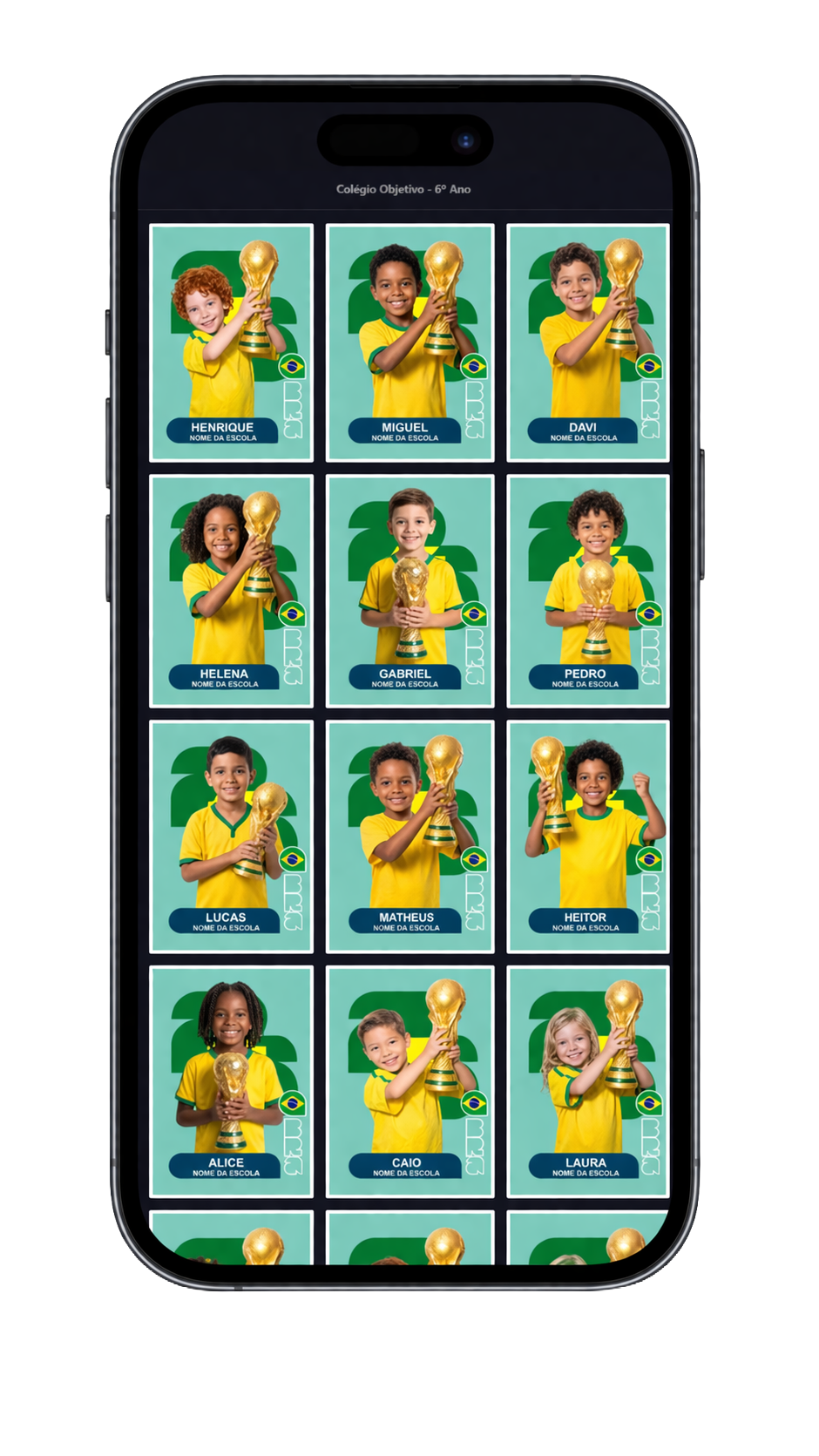 Álbum de Figurinhas Digital na prática